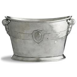Vintage French Silver Pewter Ice Bucket