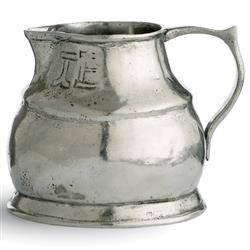 Vintage French Silver Pewter Small Pitcher
