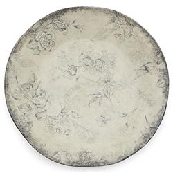 Giulietta French Country Black Floral Ceramic Dinner Plate