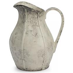 Giulietta French Country Black Floral Ceramic Pitcher