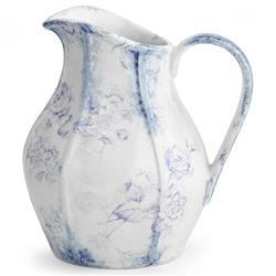 Giulietta French Country Blue Floral Ceramic Pitcher