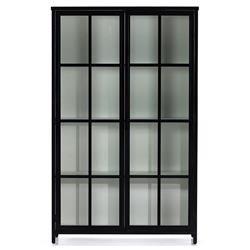 Elizabeth Modern Classic Black Iron Office Cabinet