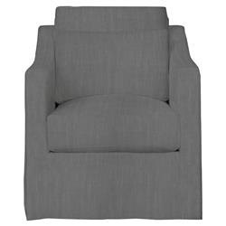 Cisco Home Rebecca Coastal Grey Slipcovered Swivel Club Arm Chair