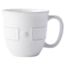 Juliska Berry & Thread French Panel Whitewash Ceramic Cofftea Cup