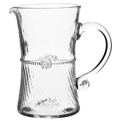 Juliska Graham Modern Classic Clear Glass Bar Pitcher