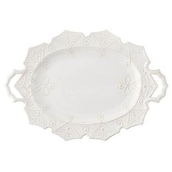 Juliska Jardins du Monde Whitewash Ceramic Turkey Platter