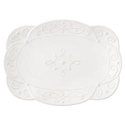 Juliska Jardins du Monde Whitewash Ceramic Platter