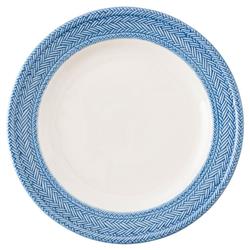 Juliska Le Panier Delft Blue Band White Ceramic Dinner Plate