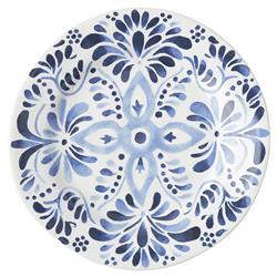 Juliska Iberian Journey Indigo Coastal White Ceramic Salad Plate