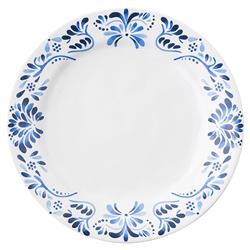 Juliska Iberian Journey Indigo Coastal White Ceramic Dinner Plate