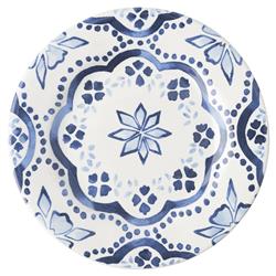Juliska Iberian Journey Indigo Coastal White Ceramic Cocktail Plate