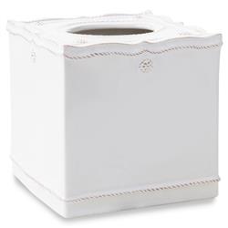 Juliska Berry &amp; Thread French Whitewash Ceramic Tissue Box Cover