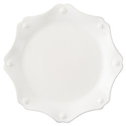 Juliska Berry &amp; Thread Whitewash Ceramic Scallop Salad Plate