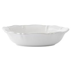 Juliska Berry & Thread Whitewash Ceramic Oval Serving Bowl