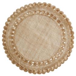 Juliska Isadora Modern Classic Gold Sinamay Placemat