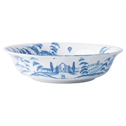 Juliska Country Estate Kite Fliers Delft Blue Ceramic Serving Bowl