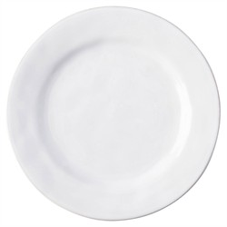 Juliska Puro Modern Classic Whitewash Ceramic Dinner Plate