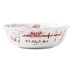 Juliska Country Estate Winter Frolic White Ceramic Serving Bowl