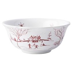 Juliska Country Estate Winter Frolic White Ceramic Cereal Bowl