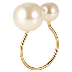Pearl Modern Classic Gold Metal Napkin Ring - Set of 4