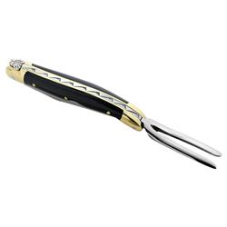 Forge de Laguiole Modern Classic Black Horn Tip Golf Divot Tool with Knife