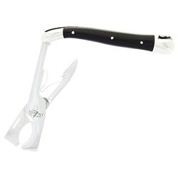 Forge de Laguiole Modern Classic Black Horn Tip Handle Cigar Scissor Cutter