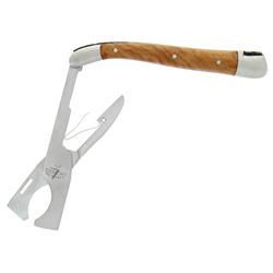 Forge de Laguiole Modern Classic Brown Briarwood Handle Cigar Scissor Cutter