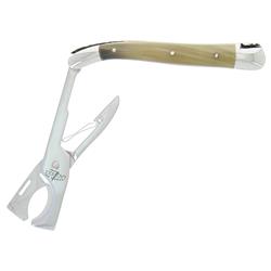 Forge de Laguiole Modern Classic Cream Horn Tip Handle Cigar Scissor Cutter