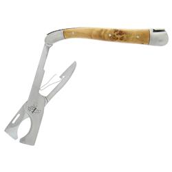 Forge de Laguiole Modern Classic Brown Juniper Handle Cigar Scissor Cutter