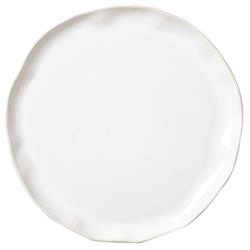 Forma Cloud Modern Classic White Stoneware Dinner Plate