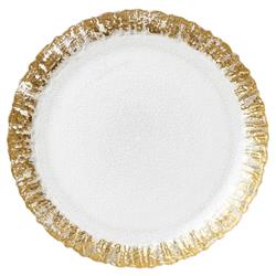 Rufolo Modern Classic Gold Glass Salad Plate