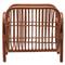 Pigeon and Poodle Makassar Coastal Beach Walnut Rattan Magazine Holder|Kathy Kuo Home
