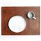 Evan Rustic Lodge Brown Leather Rectangular Placemat - Set of 2|Kathy Kuo Home