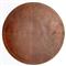 Evan Rustic Lodge Brown Leather Round Placemat - Set of 2
