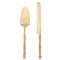 Liliana Hollywood Gold Stainless Steel Cake Server Set|Kathy Kuo Home