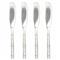 Liliana Hollywood Silver Stainless Steel Cheese Spreader - Set of 4|Kathy Kuo Home
