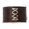Morgan Rustic Lodge Brown Hair on Hide Napkin Ring - Set of 4|Kathy Kuo Home