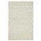Atarah Modern Classic Blue Accent Cream Wool Shag Rug - 4&#39;x6&#39;|Kathy Kuo Home