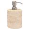 Pigeon and Poodle Dalton Coastal Beach Whitewash Rattan Soap Pump|Kathy Kuo Home