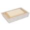 Pigeon and Poodle Handa Coastal Beige Herringbone Capiz Shell Soap Dish|Kathy Kuo Home