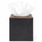 Pigeon and Poodle Manchester Modern Black Faux Shagreen Tissue Box - Small|Kathy Kuo Home