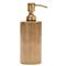 Pigeon and Poodle Redon Modern Antique Brass Ribbed Metal Soap Pump - Small|Kathy Kuo Home