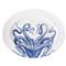 Lucy Coastal Beach Blue Porcelain Oval Platter|Kathy Kuo Home