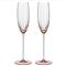 Quinn Modern Classic Rose Flute Glass - Set of 2|Kathy Kuo Home