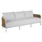 Havana Performance Cushion White Frame Outdoor Sofa - 86&quot;|Kathy Kuo Home