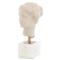 John-Richard French Country Warm Cream Alabaster Greek Head Fragment|Kathy Kuo Home