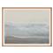 Marco Coastal Beach Blue Abstract Landscape I Natural Wood Frame Painting|Kathy Kuo Home