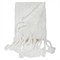 Capistrano Coastal Beach White Knit Throw Blanket|Kathy Kuo Home