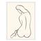 Reclining Nude 2 White Frame Illustration - 24x32