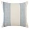 Parque Modern Blue Striped Indoor Outdoor Throw Pillow - 20x20|Kathy Kuo Home